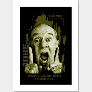 George Carlin Quotes Posters and Art